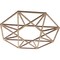 Ekena Millwork Guardian Wood Fretwork Pierced Ceiling Medallion, Red Oak, 16"OD x 6 1/4"ID x 1/4"T CMWP16X16X0250GDRO - alternate 2